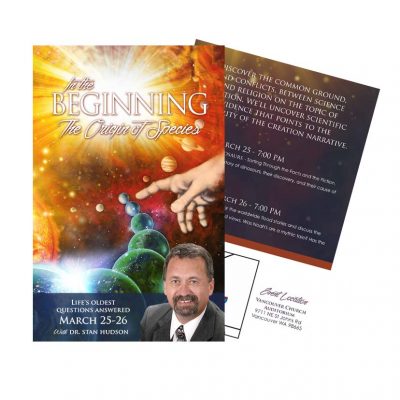 Evangelism Marketing Invitation Card - In the Beginning